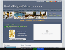 Tablet Screenshot of hoteligieapalermo.com
